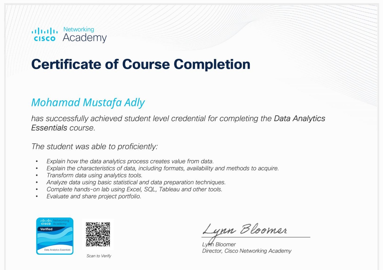 Cisco — Data Analytics Essentials