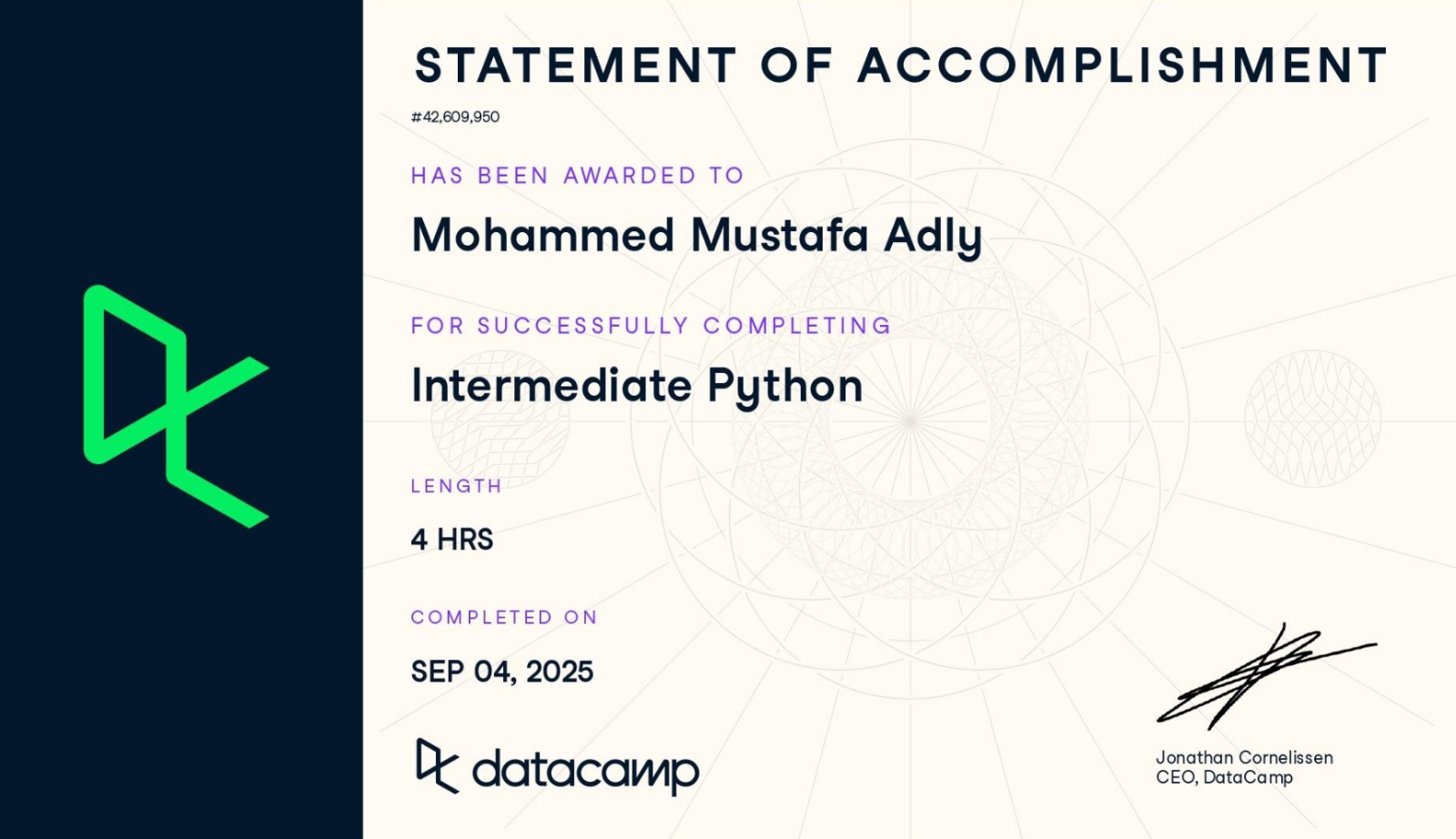 DataCamp — Intermediate Python